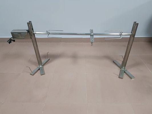 30kgs CSA বারবিকিউ স্পিট রোস্টার আউটডোর স্পিট রোটিসেরি Bbq লকযোগ্য চাকার সাথে