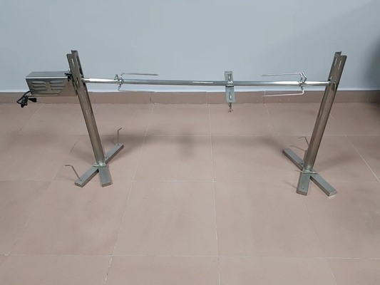 30kgs CSA বারবিকিউ স্পিট রোস্টার আউটডোর স্পিট রোটিসেরি Bbq লকযোগ্য চাকার সাথে