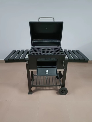 40 কেজি ওজনের চারকোল BBQ গ্রিল 23.7 ইঞ্চি পোর্টেবল ক্যাম্পিং গ্রিল চাকার সাথে