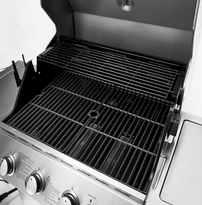 কালো চীনামাটির বাসন এনামেল গ্যাস BBQ গ্রিল
