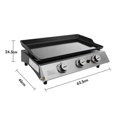 ক্যাম্পিং এর জন্য স্বাস্থ্যকর CT 201 CSA Teppanyaki BBQ গ্রিল বৈদ্যুতিক গ্রিডল Bbq