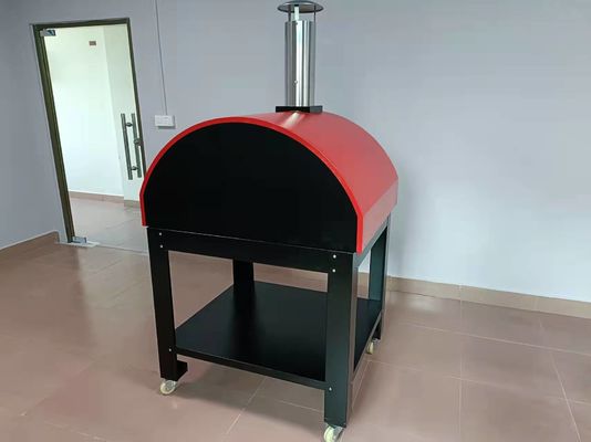 সিই স্টেইনলেস স্টীল কাঠ পিজা ওভেন 30 মিমি পুরু স্টেইনলেস স্টীল কাঠ ওভেন