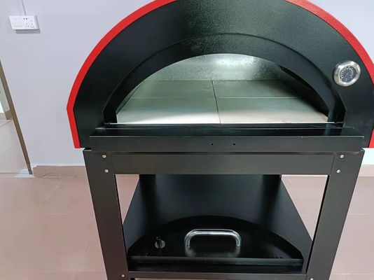 সিই স্টেইনলেস স্টীল কাঠ পিজা ওভেন 30 মিমি পুরু স্টেইনলেস স্টীল কাঠ ওভেন