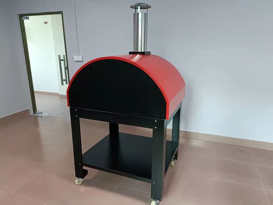 CSA পোর্টেবল স্টেইনলেস স্টীল কাঠ ফায়ারড পিজা ওভেন সহজে সরানো