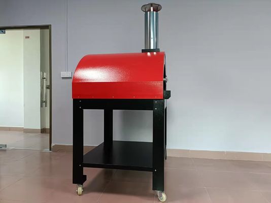 CSA পোর্টেবল স্টেইনলেস স্টীল কাঠ ফায়ারড পিজা ওভেন সহজে সরানো