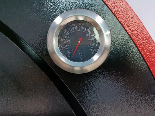 10s বেলচা পোর্টেবল কাঠ বার্নিং পিজা ওভেন ট্রলি সহজ ম্যানুভারেবিলিটি