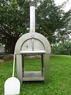 720mm AGA স্টেইনলেস স্টীল কাঠ ফায়ারড পিজা ওভেন CSA কাঠ ফায়ারড স্টোভ ওভেন