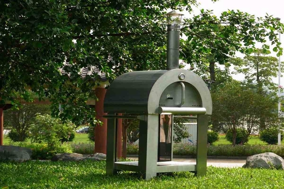 স্টেইনলেস স্টীল কাঠ ফায়ারড পিজা ওভেন